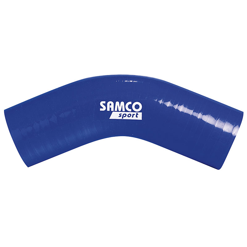 Samco Siliconen slang 45 graden bocht - Lengte 102mm - Ø16mm - Blauw