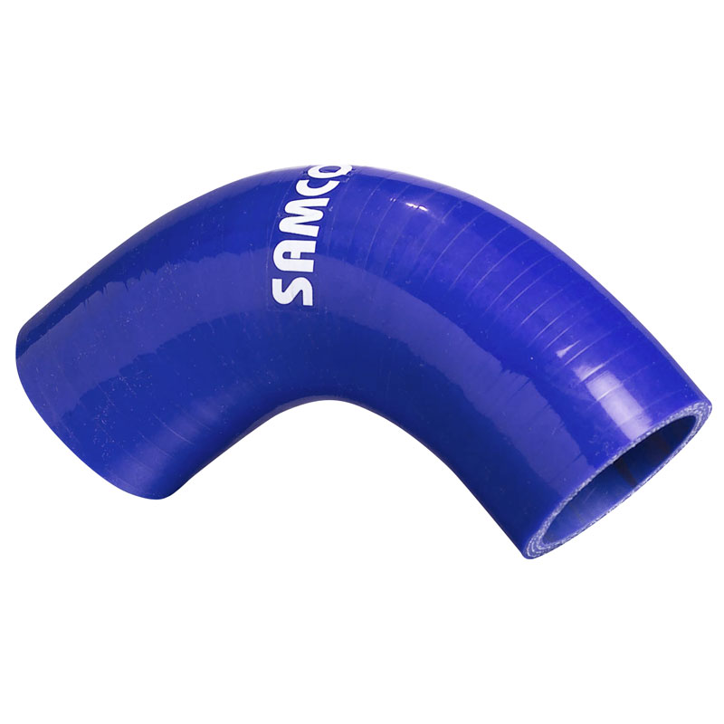 Samco Siliconen slang 90 graden bocht - Lengte 102mm - Ø22mm - Blauw