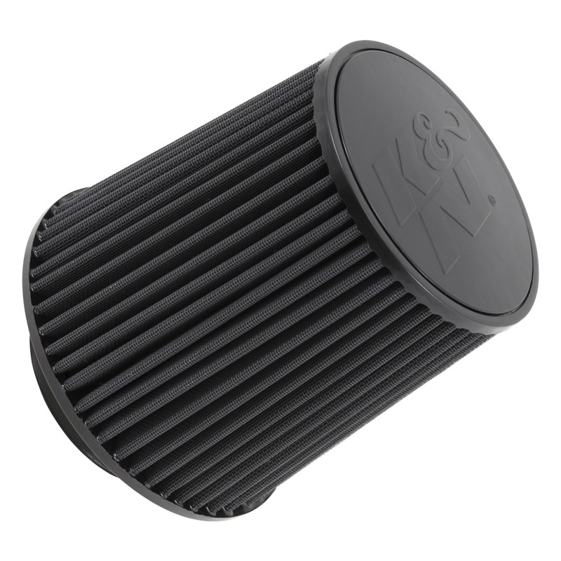 K&N Universeel Dryflow Zwart Luchtfilter Conisch 114mm aansluiting, 203mm onder, 168mm top, 203mm hoogte (RU-5283HBK)