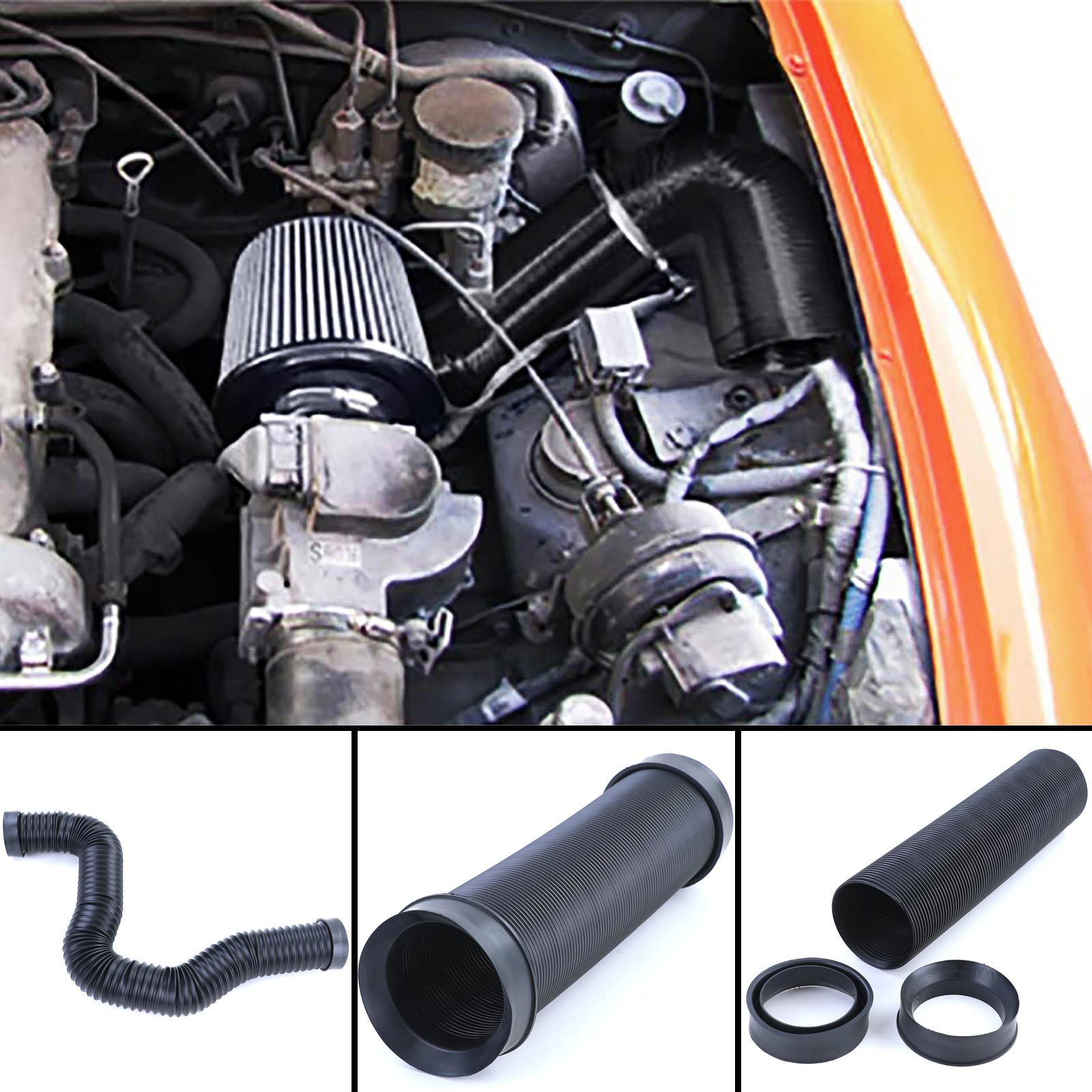 Cold Air intake Slang Zwart
