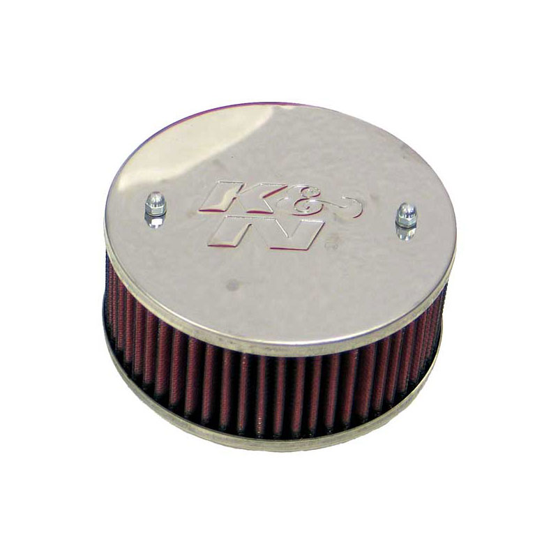 K&N carburateur luchtfilter rond  SU/SU Hitachi 1.75'' H6/HS6, middengat, Montagehoogte 65mm (56-9097)