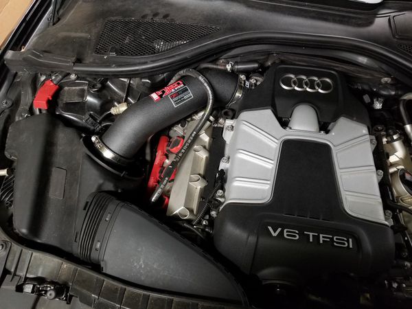 Injen Audi A6 '12/- 3.0L V6 TFsi Short ram air intake system Zwart