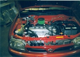 GREEN kit Nissan Micra 1.3 16V (K11)