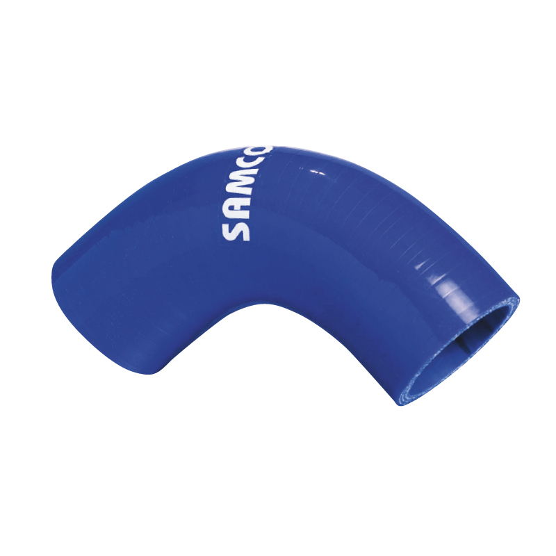 Samco Siliconen slang 90 graden bocht olie en diesel resistent - Lengte 102mm - Ø41mm - Blauw