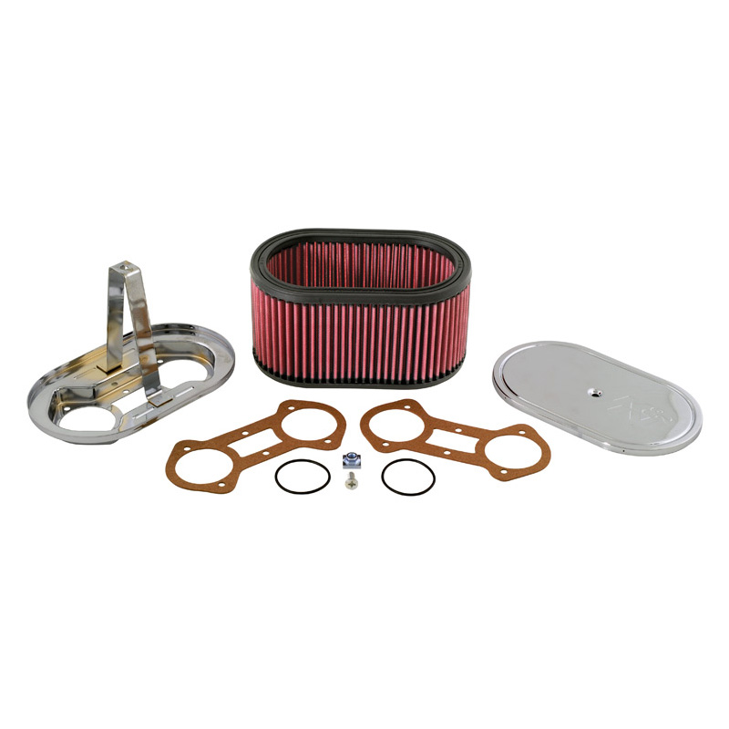 K&N carburateur luchtfilter ovaal groot  Weber 46/48 IDA, Montagehoogte 117mm (56-1220)